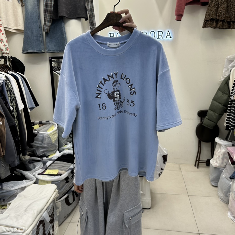 BORA BORA東大門㊣直郵女士新品人氣熱賣真品T恤不含內搭加絨BORA BORAT恤圖色2