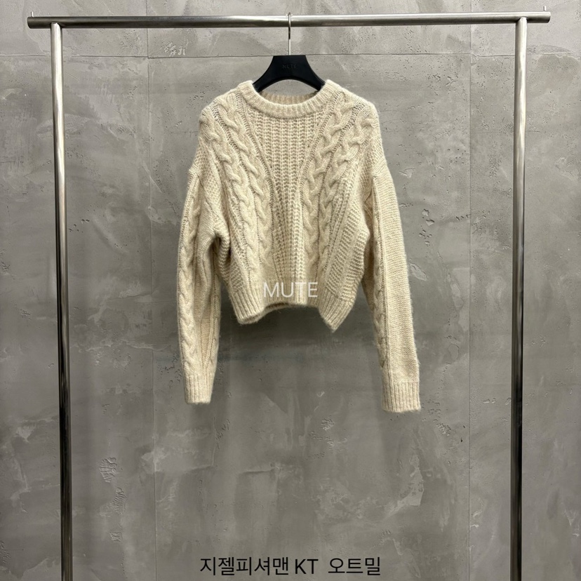 MUTE-P東大門㊣直郵女裝新款25秋冬時尚熱賣真品休閑針織衫MUTE針織衫圖色1