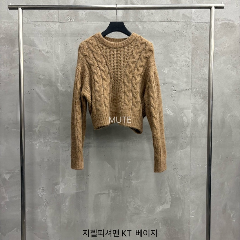 MUTE-P東大門㊣直郵女裝新款25秋冬時尚熱賣真品休閑針織衫MUTE針織衫圖色2