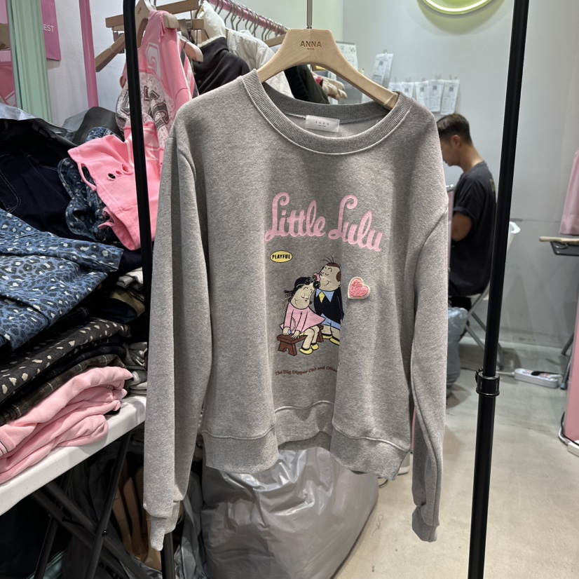 ANNA-P韓國代購㊣女裝新品職業真品人氣熱賣25秋冬休閑衛衣ANNA-P衛衣圖色1