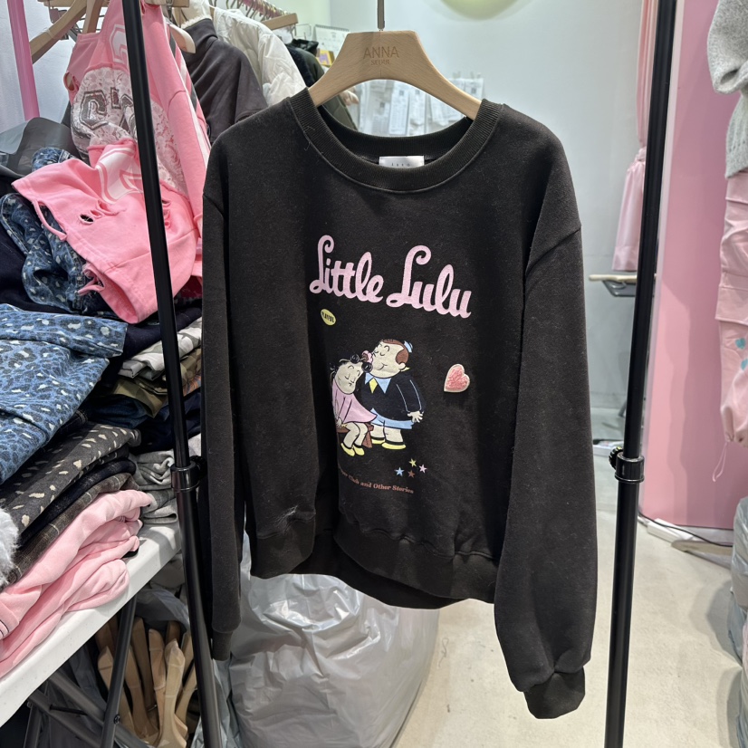 ANNA-P韓國代購㊣女裝新品職業真品人氣熱賣25秋冬休閑衛衣ANNA-P衛衣圖色2