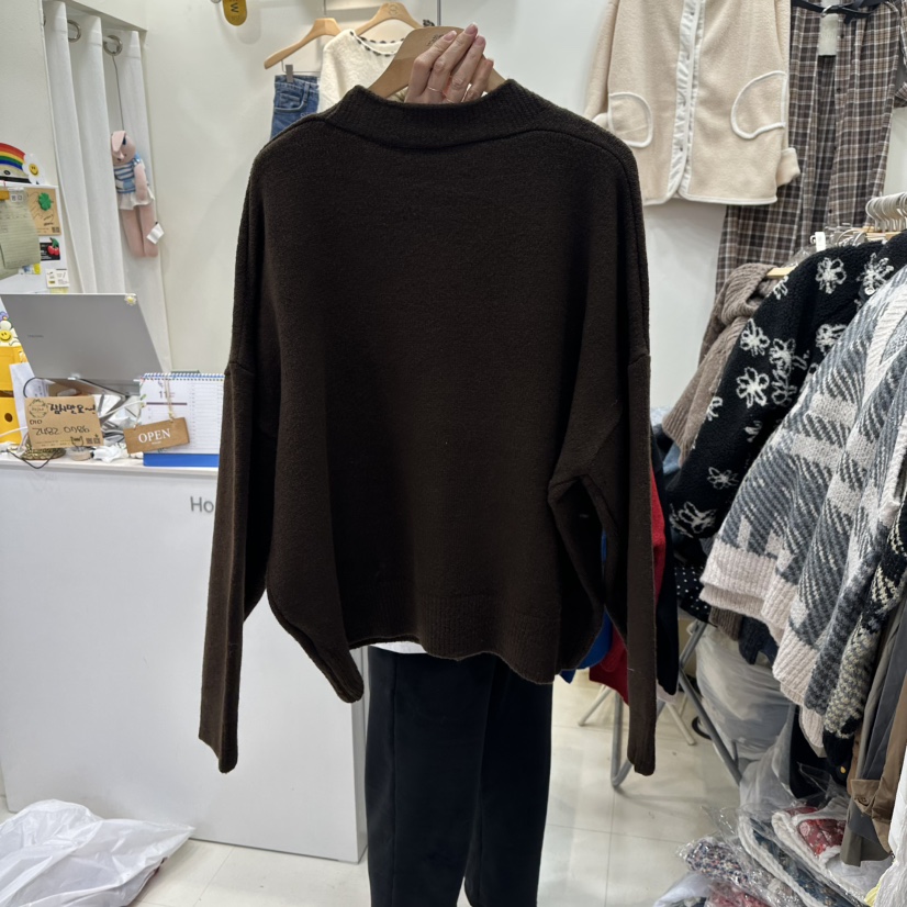 HOJAE東大門㊣直郵女士新款職業真品推薦25秋冬人氣針織衫開衫MID-LEVEL JUMP針織衫