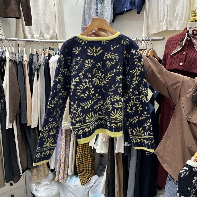 BIKINI東大門㊣代購女士新款休閑推薦25秋冬熱賣人氣真品毛衣BIKINI毛衣