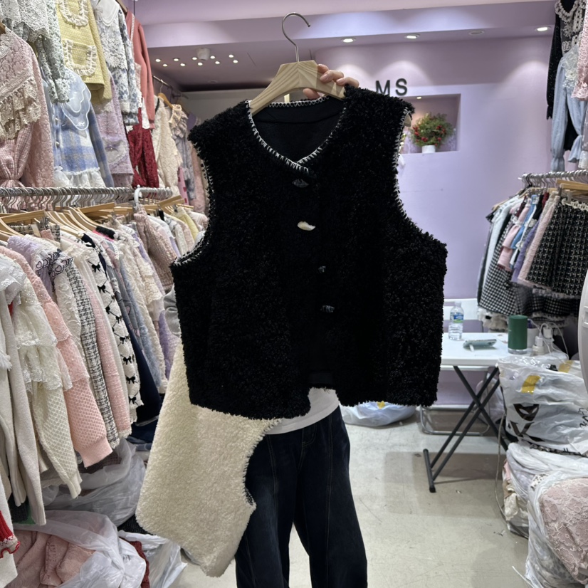 MS韓國代購㊣女士新款時尚職業熱賣休閑人氣25秋冬推薦馬甲MS馬甲圖色2