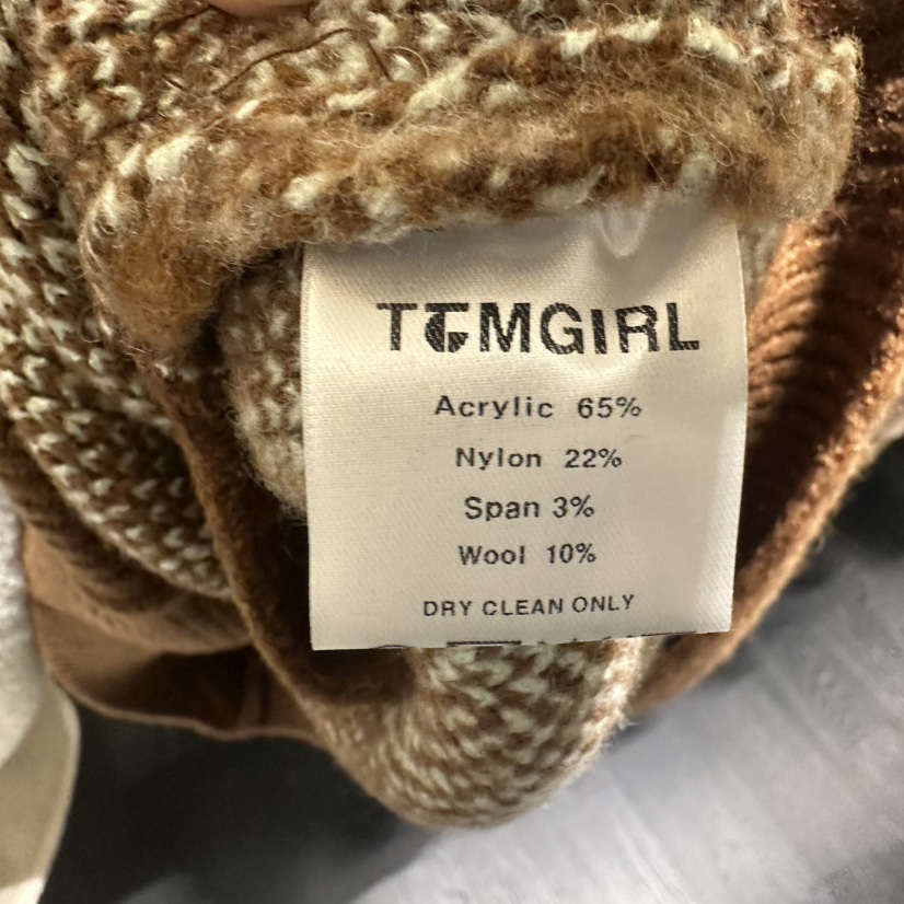 TOMGIRL東大門㊣代購女裝新品時尚推薦人氣短款大衣含圍巾格子TOMGIRL短款大衣