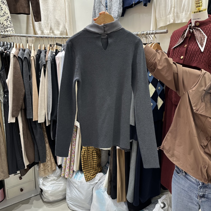 BIKINI東大門㊣代購女裝新品熱賣人氣推薦職業休閑真品針織衫BIKINI針織衫