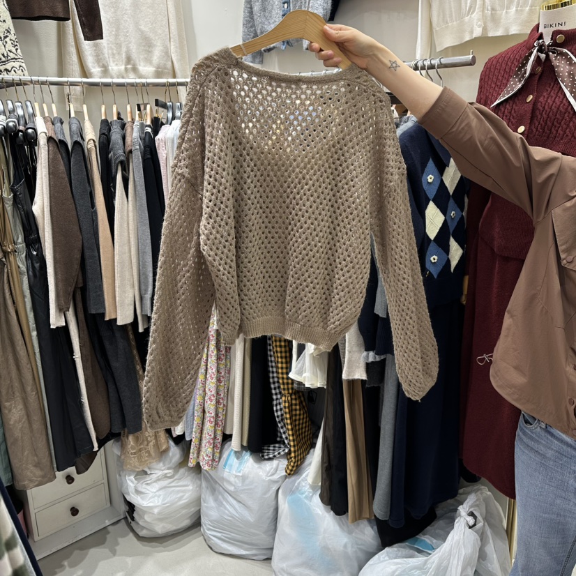 BIKINI韓國直郵㊣女裝新品25秋冬時尚熱賣推薦套裝套裝鏤空BIKINI套裝