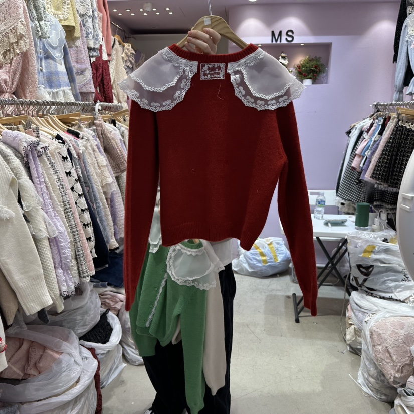 MS韓國直郵㊣女裝新品推薦人氣休閑職業熱賣25秋冬針織衫羊毛MS針織衫