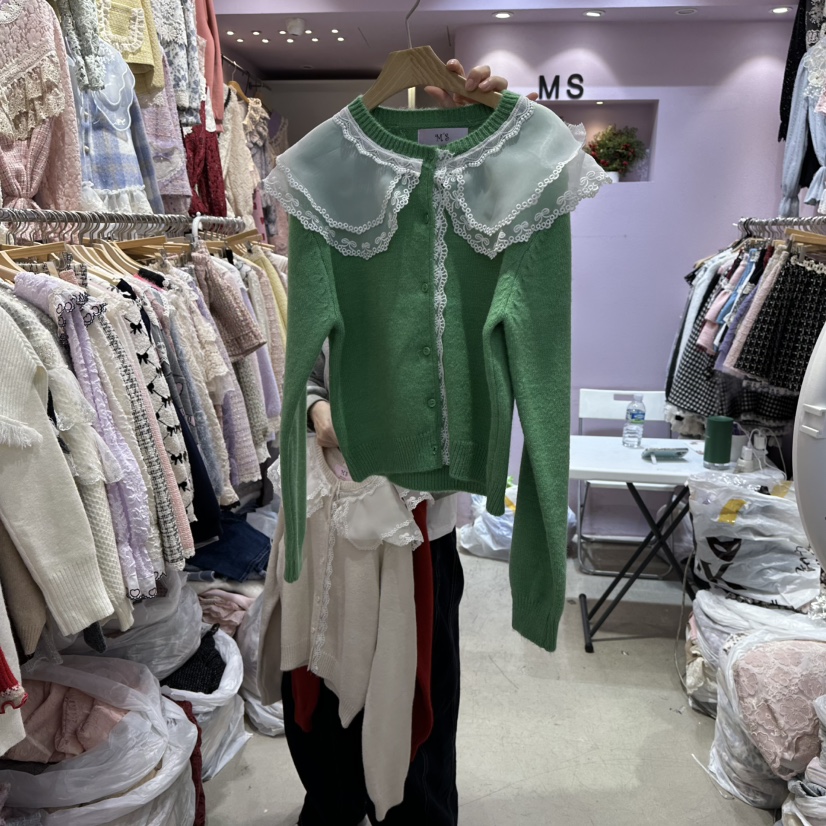 MS韓國直郵㊣女裝新品推薦人氣休閑職業熱賣25秋冬針織衫羊毛MS針織衫圖色1