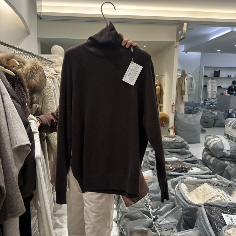 BLUEI-D東大門㊣代購女裝新品職業推薦時尚真品人氣針織衫Blue i-d/N SHARP針織衫圖色3棕色