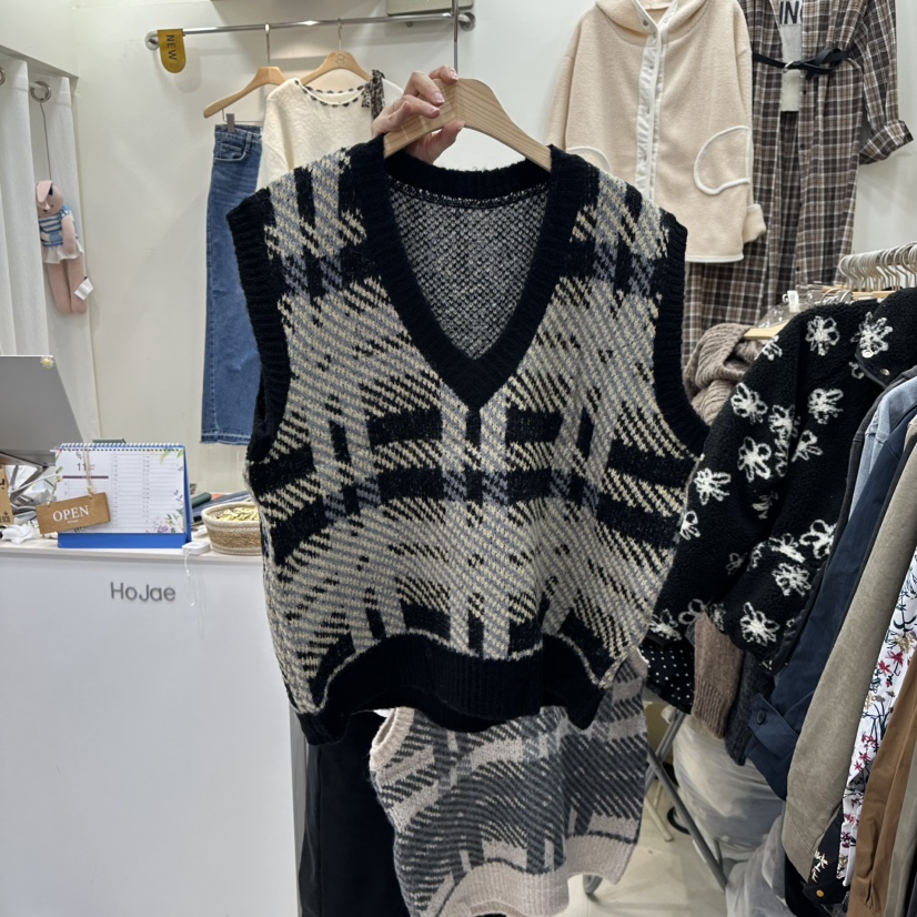 HOJAE東大門㊣實拍女士新款時尚25秋冬推薦人氣熱賣吊帶背心MID-LEVEL JUMP吊帶/背心圖色2