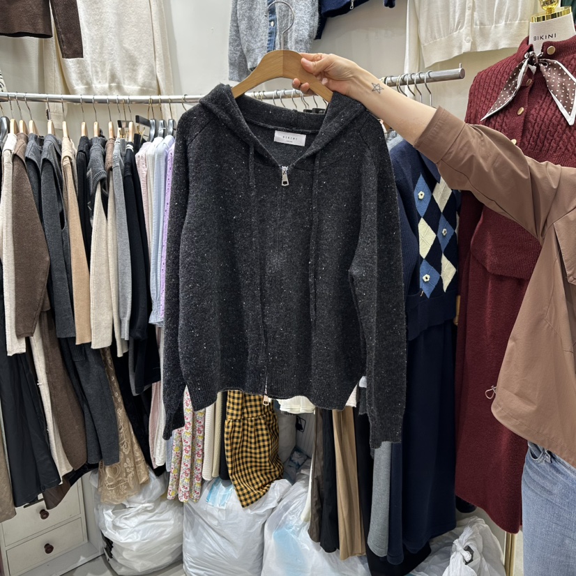 BIKINI東大門㊣代購女裝新品熱賣推薦時尚真品休閑25秋冬毛衣BIKINI毛衣圖色2