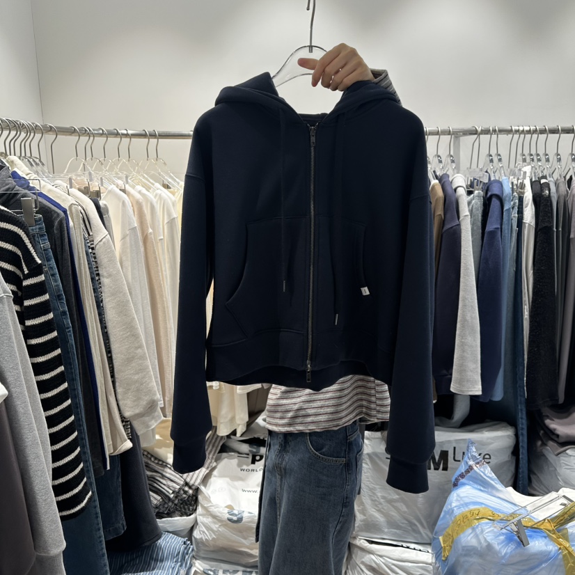 STORIES東大門㊣實拍女士新款休閑25秋冬真品熱賣夾克加絨保暖STORIES夾克圖色3深藍色