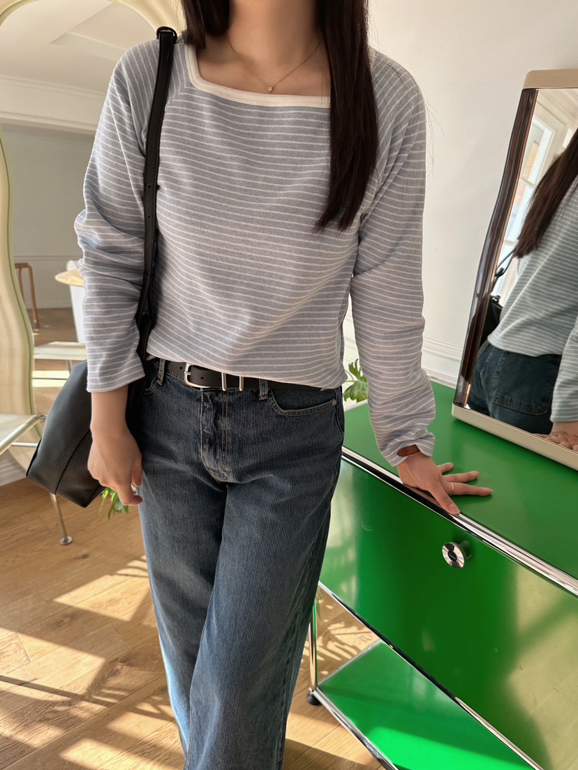 2ND GATE東大門㊣直郵女裝新品25秋冬真品推薦人氣長袖T恤2ND GATE長袖T恤