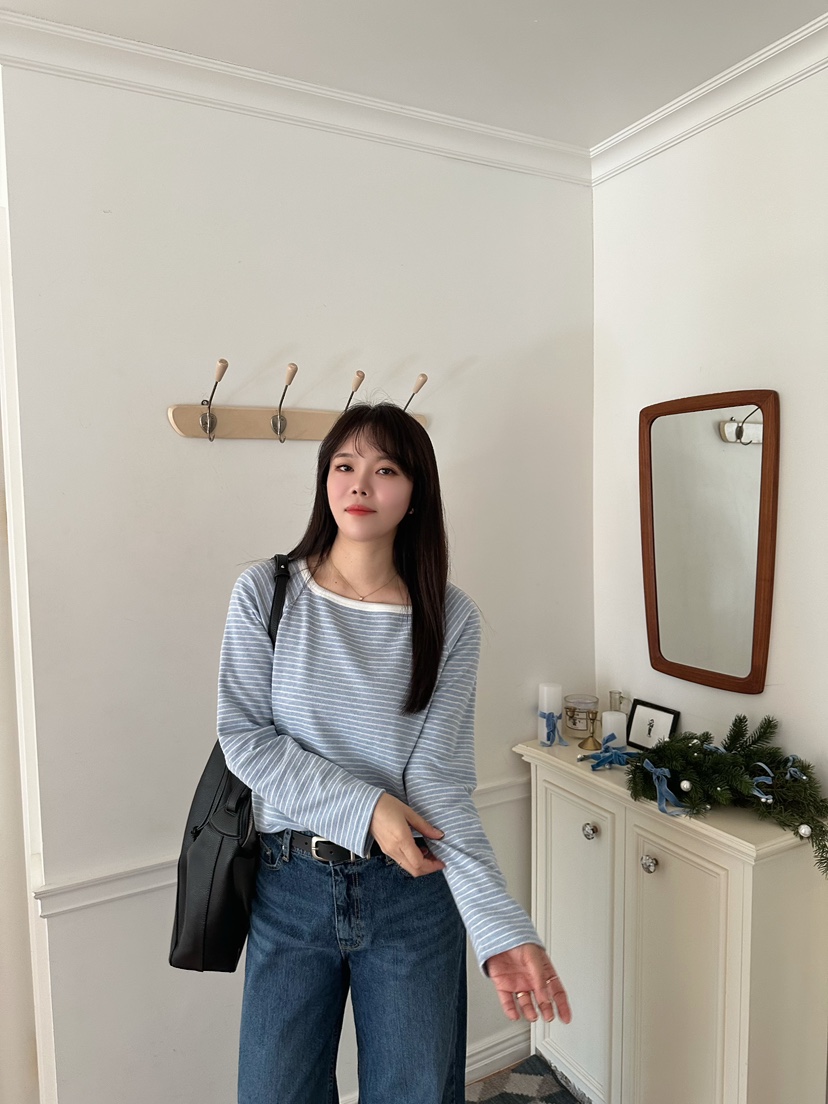 2ND GATE東大門㊣直郵女裝新品25秋冬真品推薦人氣長袖T恤2ND GATE長袖T恤