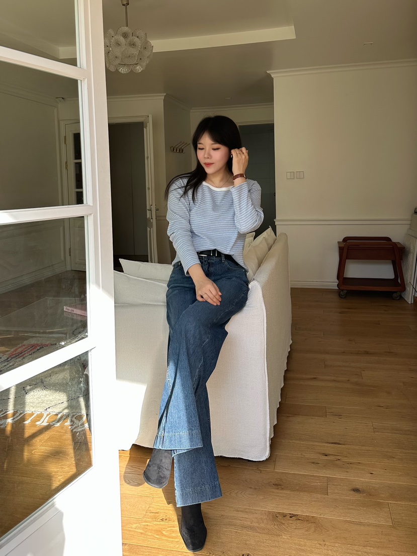 2ND GATE東大門㊣直郵女裝新品25秋冬真品推薦人氣長袖T恤2ND GATE長袖T恤