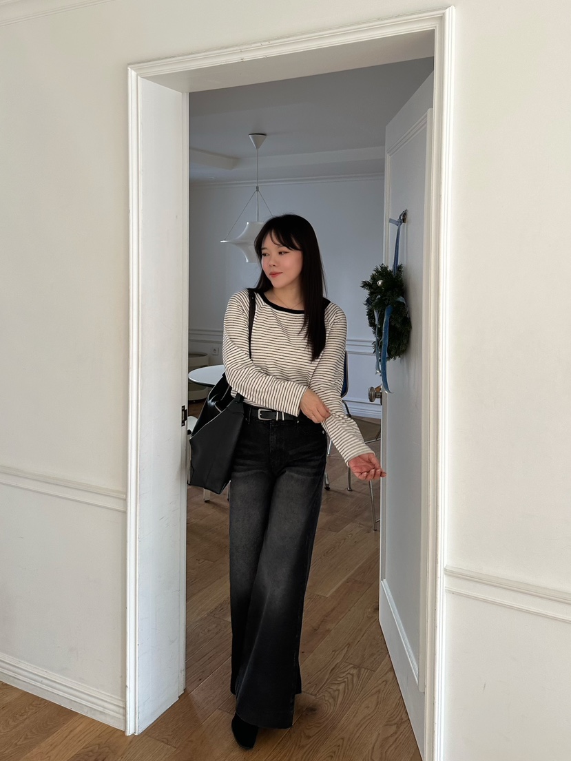 2ND GATE東大門㊣直郵女裝新品25秋冬真品推薦人氣長袖T恤2ND GATE長袖T恤