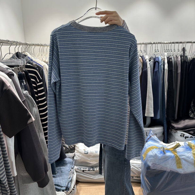 STORIES韓國代購㊣女裝新款休閑人氣熱賣推薦時尚職業長袖T恤STORIES長袖T恤