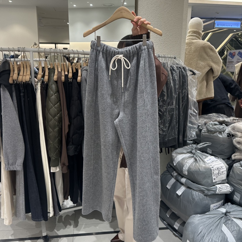 BLUEI-D東大門㊣代購女裝新品25秋冬休閑職業真品熱賣休閑褲Blue i-d/N SHARP休閑褲圖色1