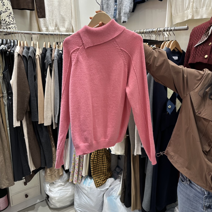 BIKINI韓國直郵㊣女裝新品時尚25秋冬休閑熱賣人氣真品針織衫BIKINI針織衫