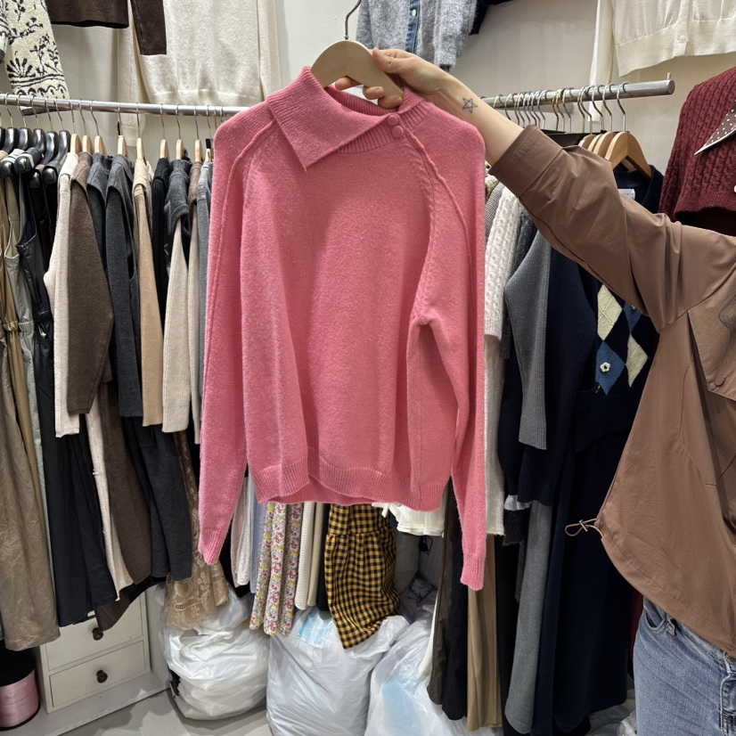 BIKINI韓國直郵㊣女裝新品時尚25秋冬休閑熱賣人氣真品針織衫BIKINI針織衫圖色2