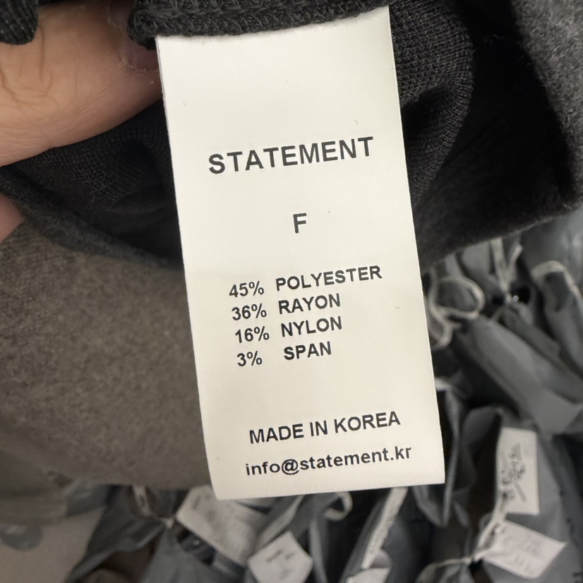 STATEMENT東大門㊣實拍女裝新款熱賣人氣真品25秋冬長袖T恤STATEMENT長袖T恤