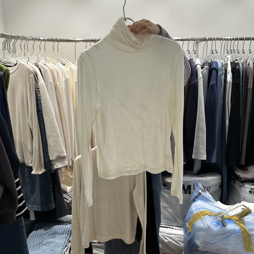 STORIES東大門㊣代購女士新品人氣職業時尚真品熱賣長袖T恤STORIES長袖T恤圖色1白色