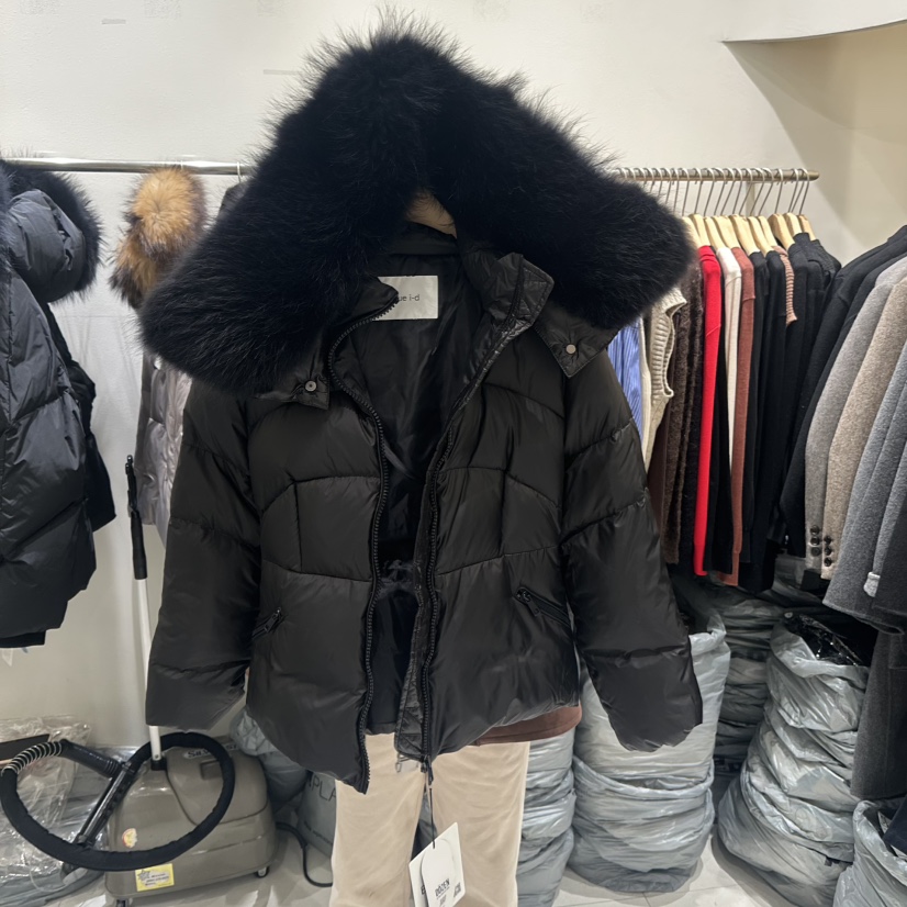 BLUEI-D東大門㊣直郵女士新品人氣熱賣25秋冬短款羽絨服含腰帶Blue i-d短款羽絨服圖色2