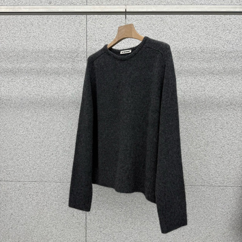 AT THE BAGEL東大門㊣代購女裝新品25秋冬休閑人氣針織衫AT THE BAGEL針織衫圖色2墨色