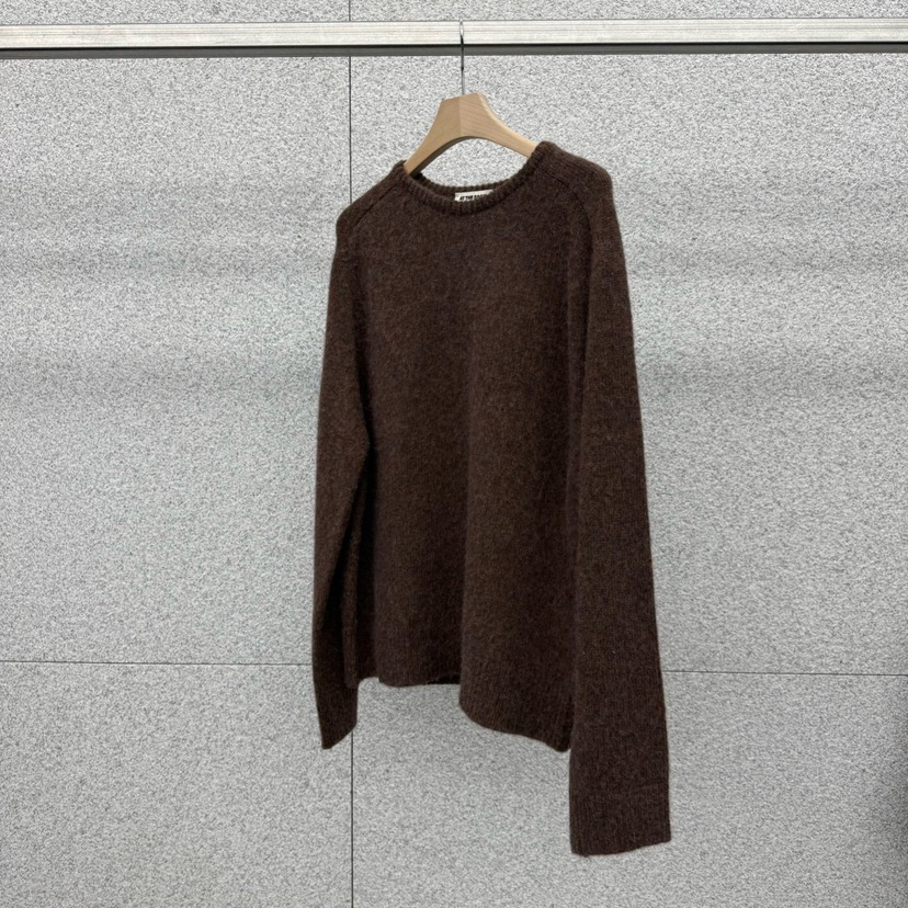 AT THE BAGEL東大門㊣代購女裝新品25秋冬休閑人氣針織衫AT THE BAGEL針織衫圖色3棕色