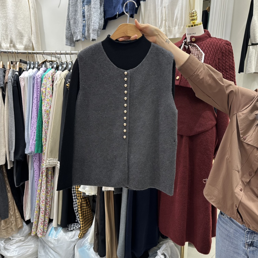 BIKINI東大門㊣直郵女裝新品25秋冬時尚休閑套裝不含腰帶套裝BIKINI套裝圖色2