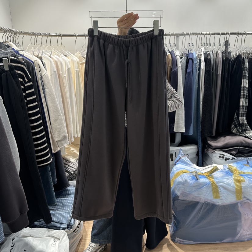 STORIES東大門㊣直郵女士新品休閑熱賣職業推薦時尚休閑褲加絨STORIES休閑褲圖色3棕色