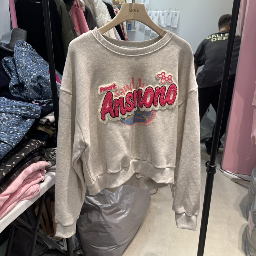 ANNA-P東大門㊣直郵女裝新品時尚推薦25秋冬真品熱賣衛衣加絨ANNA-P衛衣圖色1