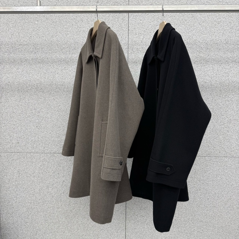 AT THE BAGEL東大門㊣直郵女士新品休閑職業25秋冬中長款大衣AT THE BAGEL中長款大衣