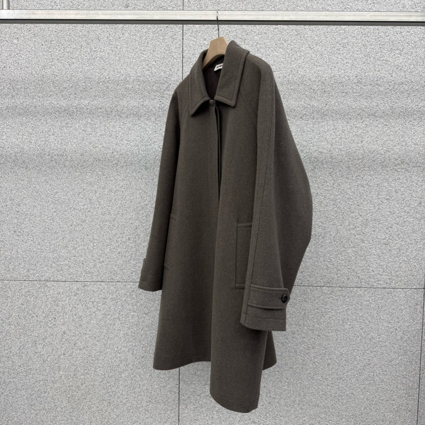 AT THE BAGEL東大門㊣直郵女士新品休閑職業25秋冬中長款大衣AT THE BAGEL中長款大衣圖色1