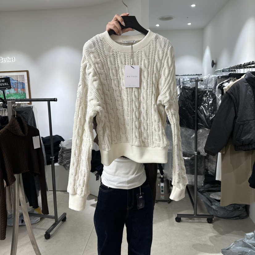 BETHEL東大門㊣代購女士新款人氣時尚推薦25秋冬職業針織衫BETHEL針織衫圖色1