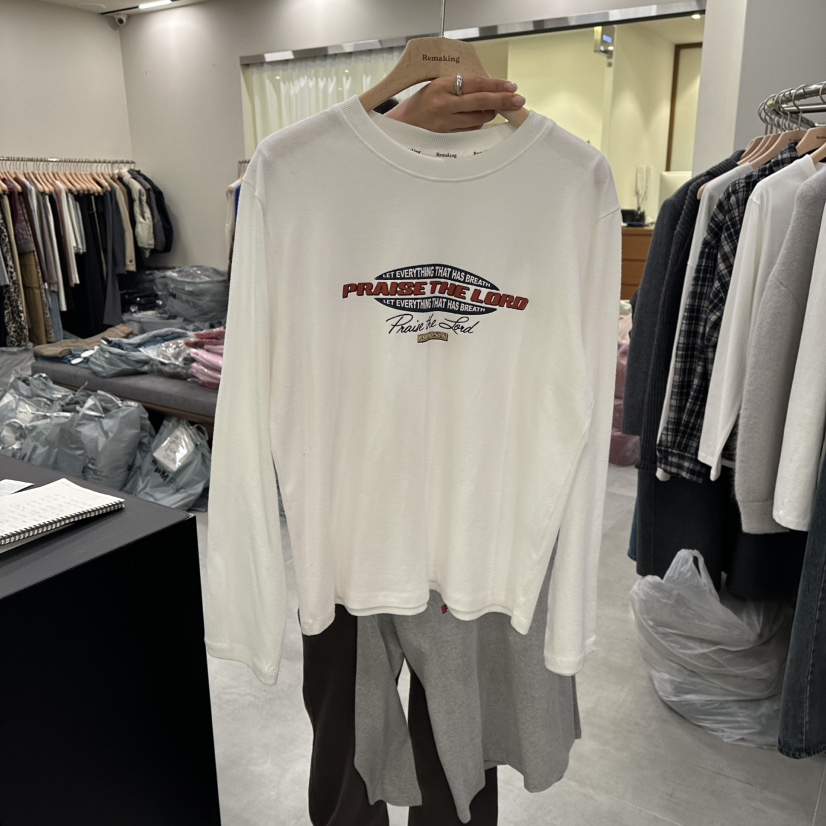 URBANSTORY/REMAKING東大門㊣直郵女士新款推薦真品長袖T恤Remaking/URBANSTORY長袖T恤圖色1