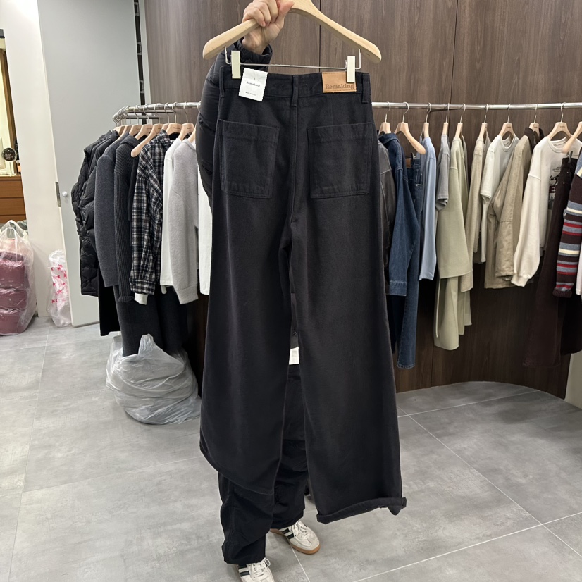 URBANSTORY/REMAKING韓國代購㊣女士新品人氣牛仔褲口袋羊駝Remaking/URBANSTORY牛仔褲