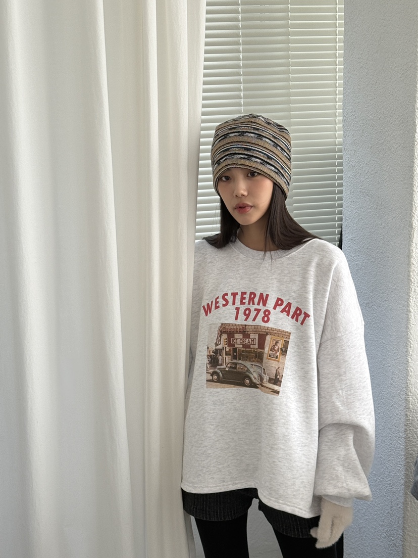 EOMPIT韓國直郵㊣女士新品25秋冬休閑人氣推薦衛衣不含腰包EOMPIT衛衣