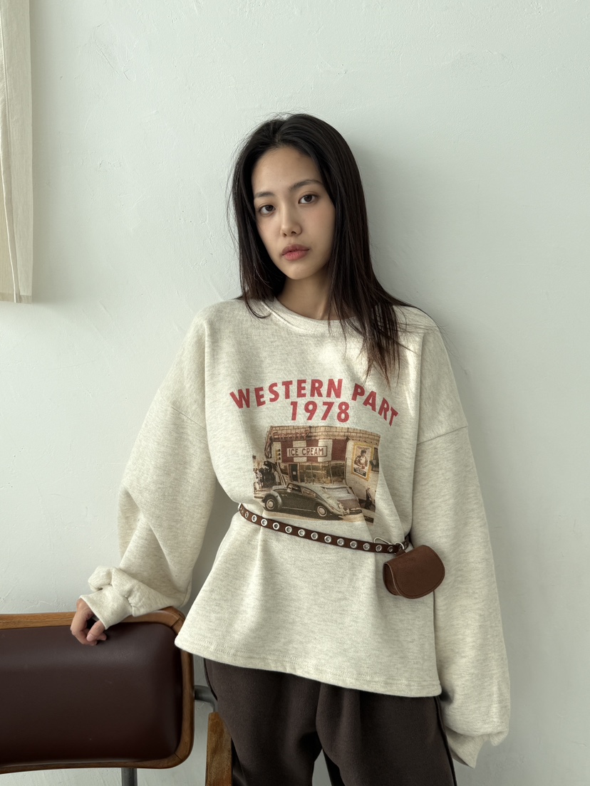 EOMPIT韓國直郵㊣女士新品25秋冬休閑人氣推薦衛衣不含腰包EOMPIT衛衣