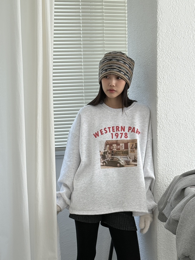 EOMPIT韓國直郵㊣女士新品25秋冬休閑人氣推薦衛衣不含腰包EOMPIT衛衣圖色2