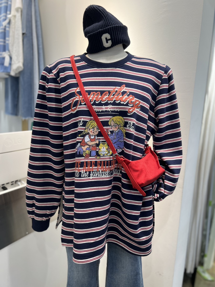 BLUE BANANA韓國代購㊣女裝新品熱賣職業休閑長袖T恤不含包BLUE BANANA長袖T恤圖色2