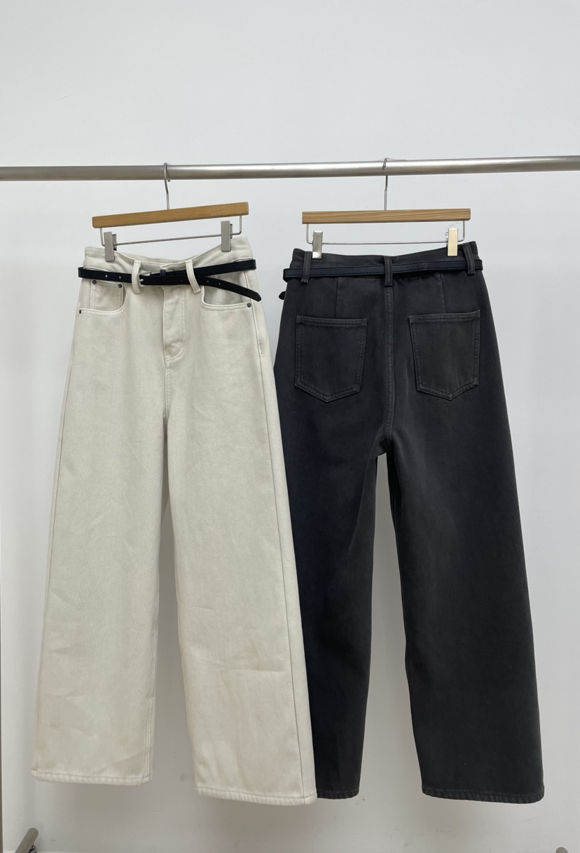 MILLIMETER東大門㊣直郵女裝新品25秋冬推薦休閑褲不含腰帶MILLIMETER/MGML休閑褲