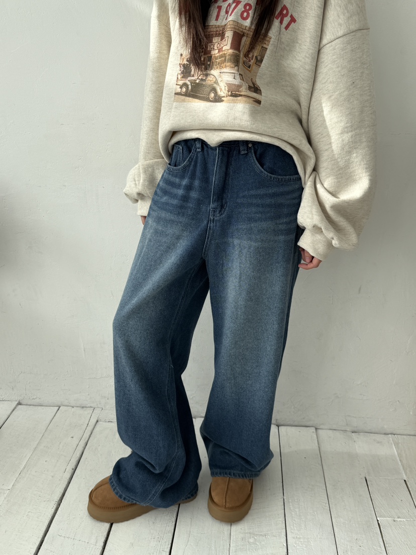 EOMPIT東大門㊣直郵女士新品時尚人氣職業休閑熱賣推薦牛仔褲EOMPIT牛仔褲