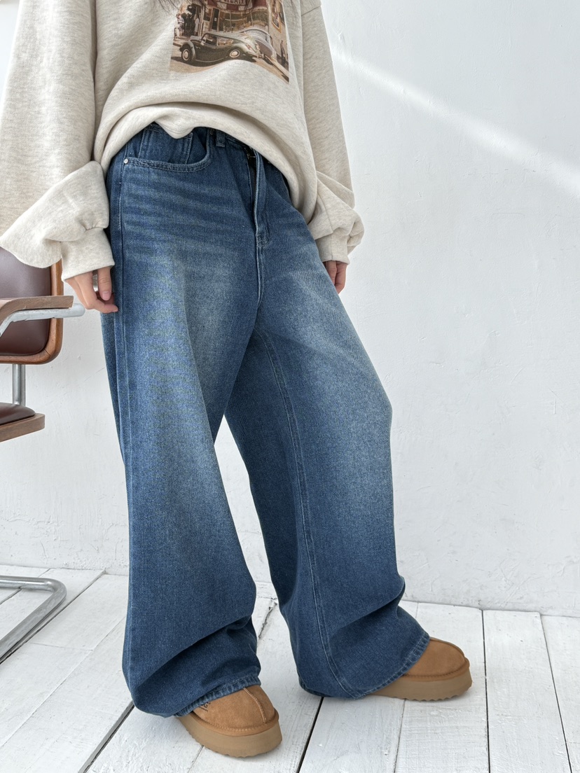 EOMPIT東大門㊣直郵女士新品時尚人氣職業休閑熱賣推薦牛仔褲EOMPIT牛仔褲