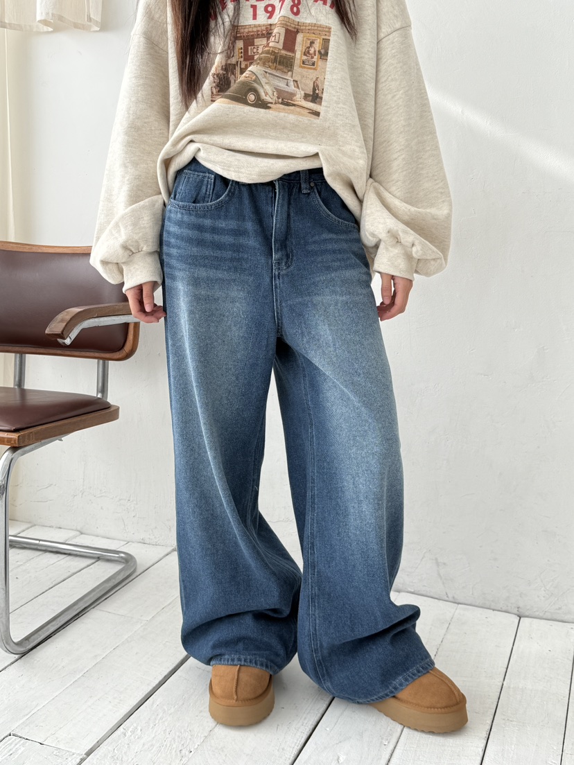 EOMPIT東大門㊣直郵女士新品時尚人氣職業休閑熱賣推薦牛仔褲EOMPIT牛仔褲