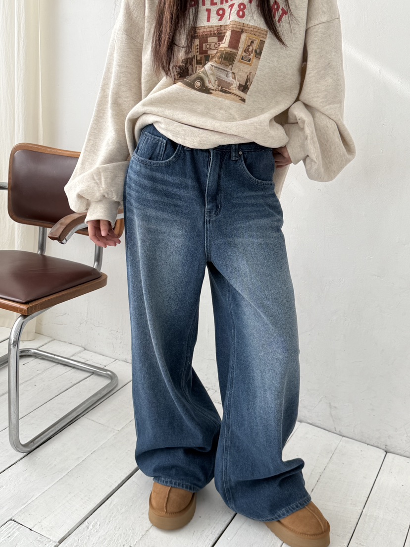 EOMPIT東大門㊣直郵女士新品時尚人氣職業休閑熱賣推薦牛仔褲EOMPIT牛仔褲