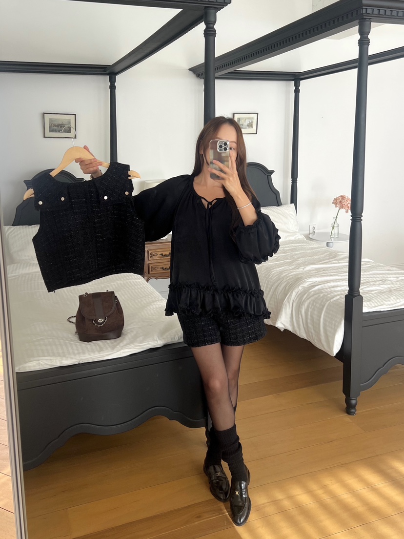 BOLD韓國直郵㊣女士新品時尚人氣25秋冬推薦休閑襯衫蕾絲衫BOLD襯衫/蕾絲衫