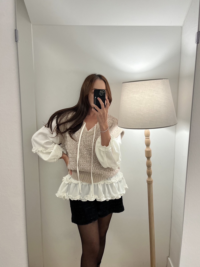 BOLD韓國直郵㊣女士新品時尚人氣25秋冬推薦休閑襯衫蕾絲衫BOLD襯衫/蕾絲衫