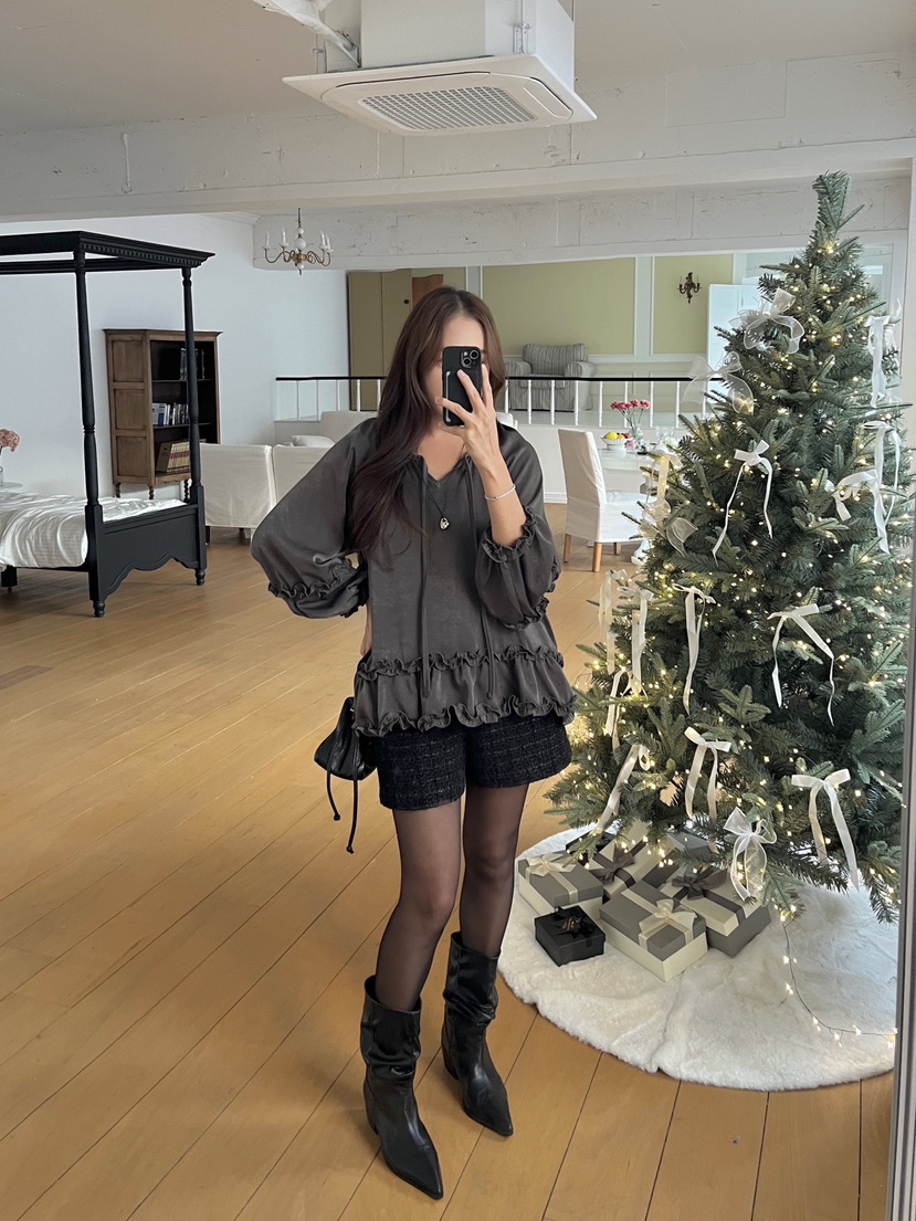 BOLD韓國直郵㊣女士新品時尚人氣25秋冬推薦休閑襯衫蕾絲衫BOLD襯衫/蕾絲衫